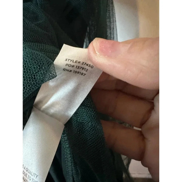 Lulus Women's Green Sweet Serenade Tulle Swiss Dot Surplice Midi Dress Size XXS - Picture 8 of 11